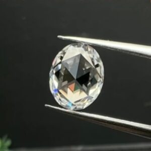 Rose Oval Cut Moissanite Gemstone